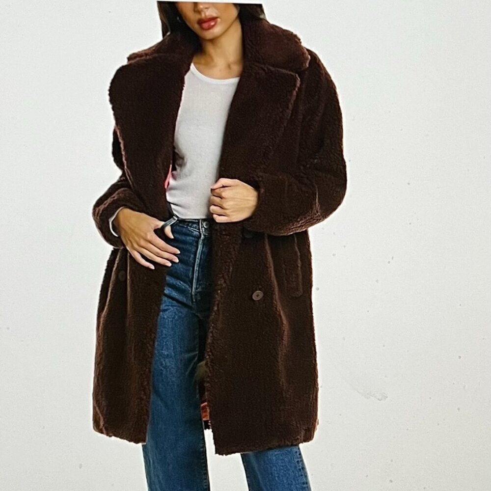 Apparis Daryna Coat in Espresso Color Size L